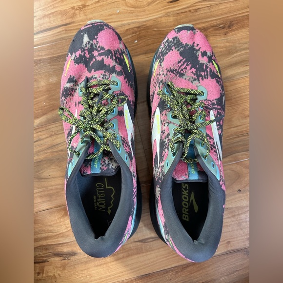 Brooks Ghost 15 Drip Sneakers Running Shoes Mens Sz 12 Blue - Ebony - Nightlife - Picture 3 of 7